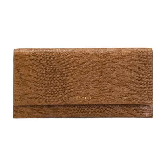 RADLEY LONDON Leather Oak Street Faux Lizard Large Flapover Wallet - Picture 1 of 3